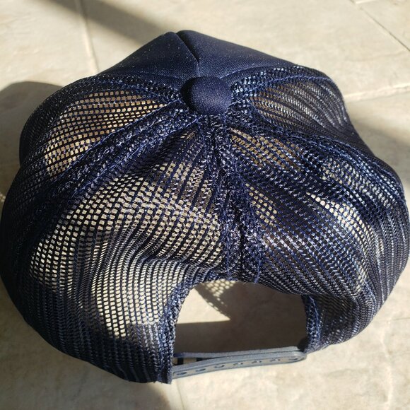 Vintage USS CHESTER CA 27 Gold Leaf Trucker Hat Great Condition - Picture 3 of 4